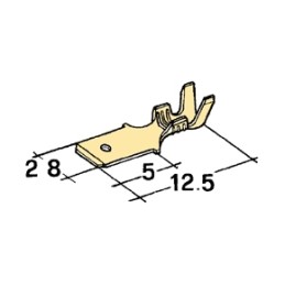 2.8 mm connector 0.5-1 mm pin