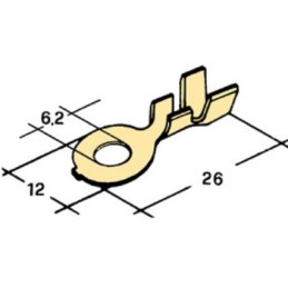 kabelové oko 6,2mm drát...