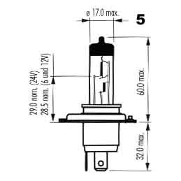žiarovka H4 12V 60/55W P43t ALLSEASON SUPER OSRAM