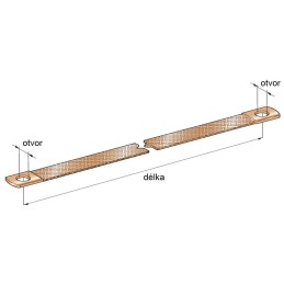 opasok kostriaci CU 400 dĺžka/25prierez/12,5 otvor