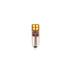 LED bulb 12V-24V BAX9s clear 8xSMD CANBUS