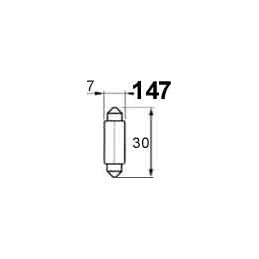 Bulb 24V 5W SV7 8x31mm