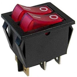 Rocker switch 2xOFF-ON 250V...