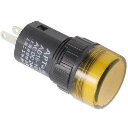 kontrolka 12V LED 19mm, žlutá