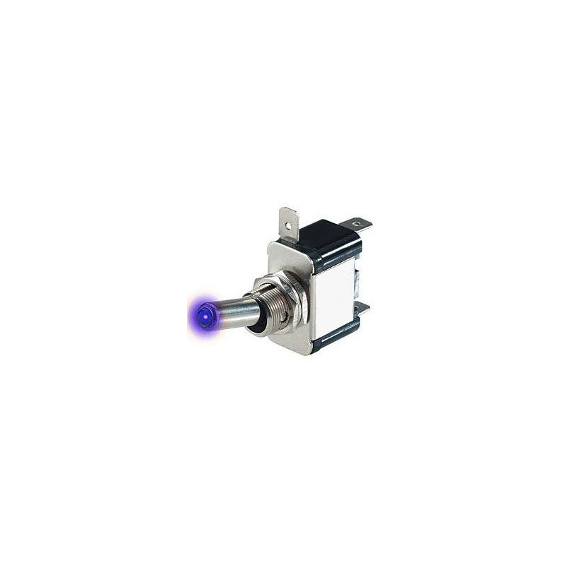 ON-OFF lever switch 12V/20A blue