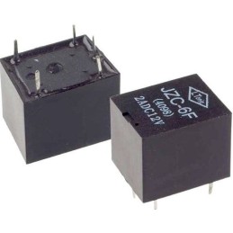 Relay JZC-6F1C 5V 28VDC/2A(230VAC/1A) 19x16x1