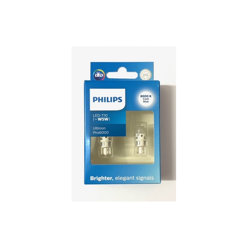 2pcs LED 12V W2.1x9.5d PHILIPS Ultinon Pro6000 SI 2pcs LED 12V W2.1x9.5d PHILIPS Ultinon Pro6000 SI