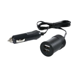 USB car charger with 12 /...
