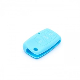 blue protective car key case