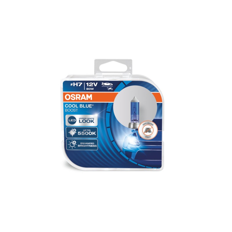 box H7 12V 80W PX26d Cool Blue Boost 2pcs DIFF. box H7 12V 80W PX26d Cool Blue Boost 2pcs DIFF.