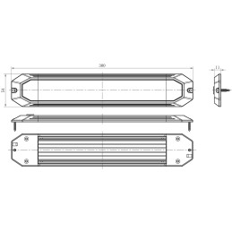 LED interior spotlight with touch switch