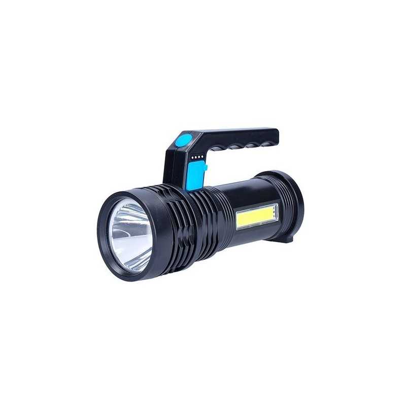 Rechargeable LED flashlight with side light, 150+100lm Rechargeable LED flashlight with side light, 150+100lm