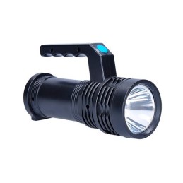 Rechargeable LED flashlight with side light, 150+100lm