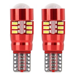 2pcs LED 12V/24V 5W W2.1x9.5d clear CANBUS