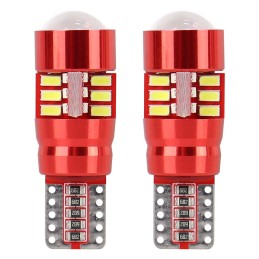 2pcs LED 12V/24V 5W W2.1x9.5d clear CANBUS