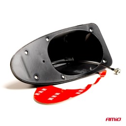 Shark antenna, self-adhesive black