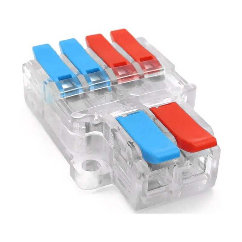 Quick connector with clamp for cables 0.5-6mm2 Quick connector with clamp for cables 0.5-6mm2