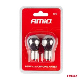 blister 12V 21W BAU15s CHROME 2 pcs (PY21W)