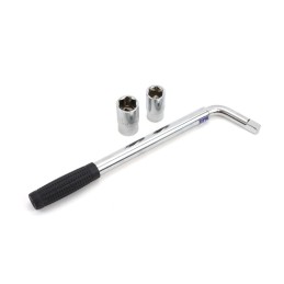 Telescopic wheel wrench 19mm/23mm