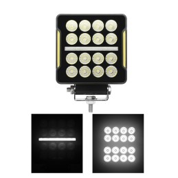 Square LED work light 12-24V 16x LED