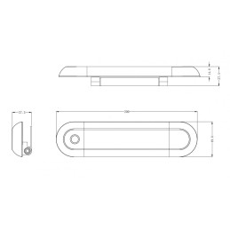 LED interior light 12 V/24V 5W 20cm