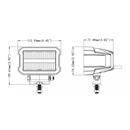 LED long-distance + positional spotlight 2200 lm 12-24V