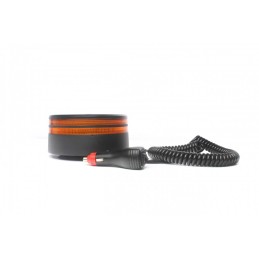 magnetic LED beacon 12V-24V orange 50LED with switch on the beacon