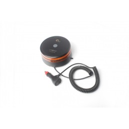 magnetic LED beacon 12V-24V orange 50LED with switch on the beacon