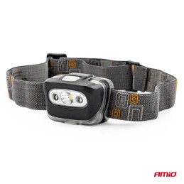 Headlamp LED 3W 1200mA rechargeable 180 lum