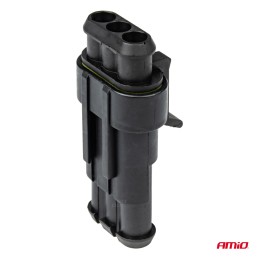 Set of 3P waterproof connectors