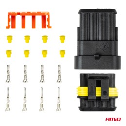 4P waterproof connector set
