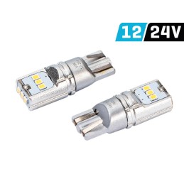 2pcs LED 12V/24V 5W W2.1x9.5d clear CANBUS