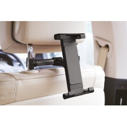Tablet holder on the headrest