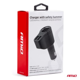 Car charger with 2.4A cigarette lighter socket