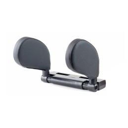 Folding headrest for the car, Cover - black PVC horse