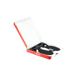 Folding headrest for the car, Cover - black PVC horse
