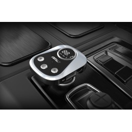 FM transmitter with 2.4A charger function and localization