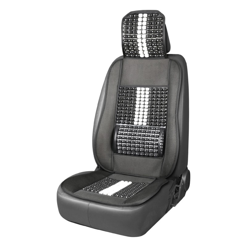 Seat pad with head and lumbar support Seat pad with head and lumbar support