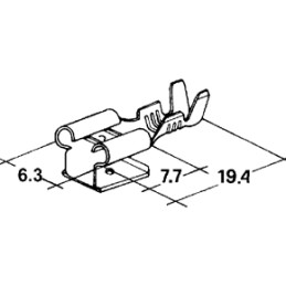 konektor 6,3mm dutinka +...