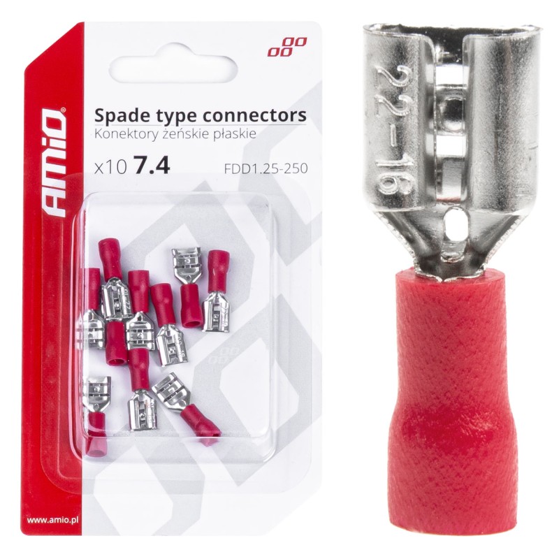 connector 7.4mm 1.25-2.5mm sleeve insulated 10 pcs connector 7.4mm 1.25-2.5mm sleeve insulated 10 pcs