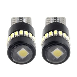2pcs LED 12V/24V 5W W2.1x9.5d clear CANBUS