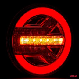 Rear light combined LED L/P 12/24V round