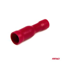 socket connector circular dia. 4mm red 10 pcs