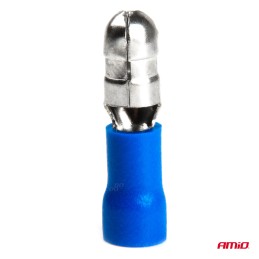 connector pin circular dia. 5mm blue 10 pcs
