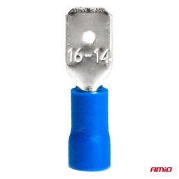 connector 6.35mm 1.5-2.5mm pin insulated 10 pcs