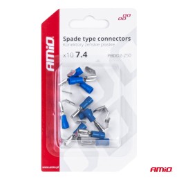 socket connector 6.3 mm with branch blue 10 pcs