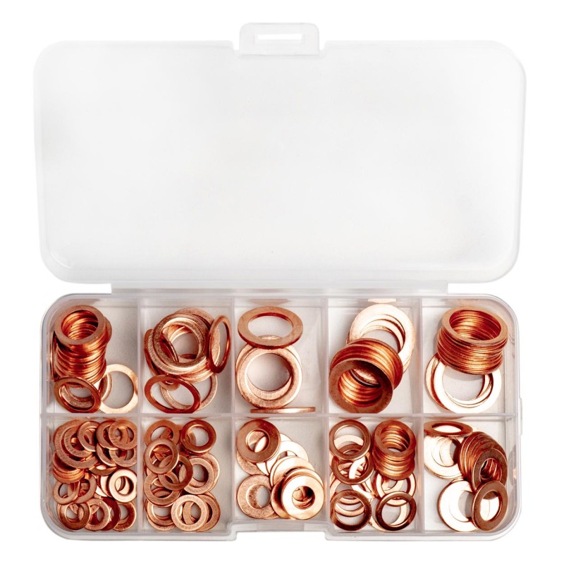 Set of copper washers 200 pcs