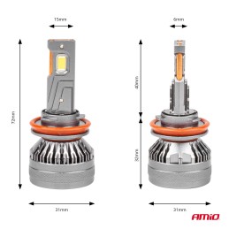 LED bulbs H8/H9/H11 CANBUS 2 pcs 12V-24V