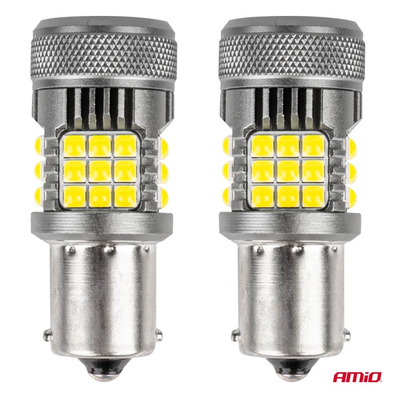 2pcs LED 12V/24V 21W BA15s clear CANBUS 2pcs LED 12V/24V 21W BA15s clear CANBUS