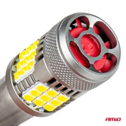2pcs LED 12V/24V 21W BA15s clear CANBUS